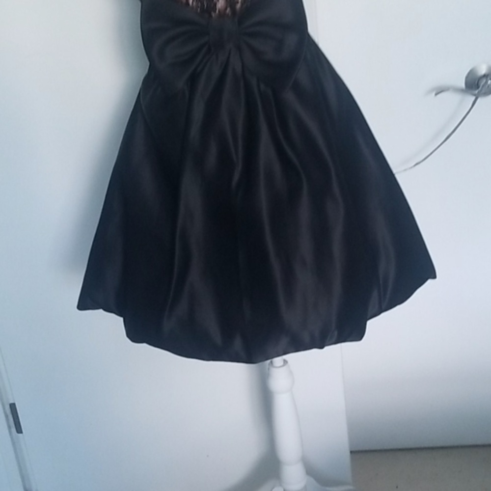 Betsey Johnson Black & pink strapless bubble dress - Picture 3 of 3